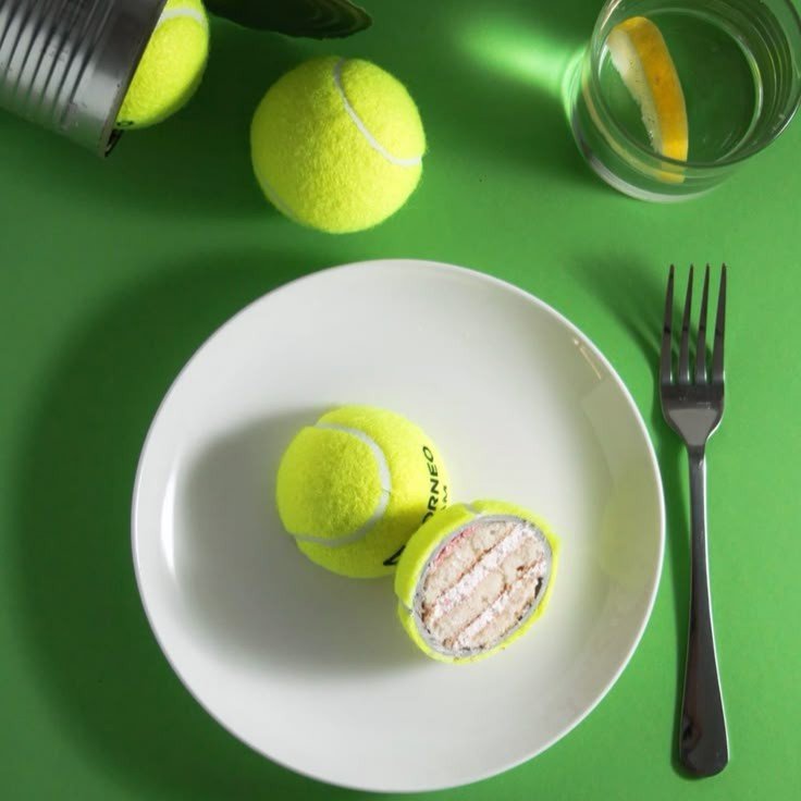 balle de tenis trompe l'oeil