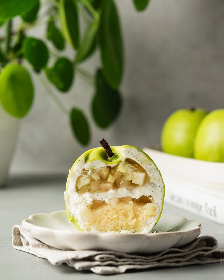 pomme gâteau trompe l'oeil